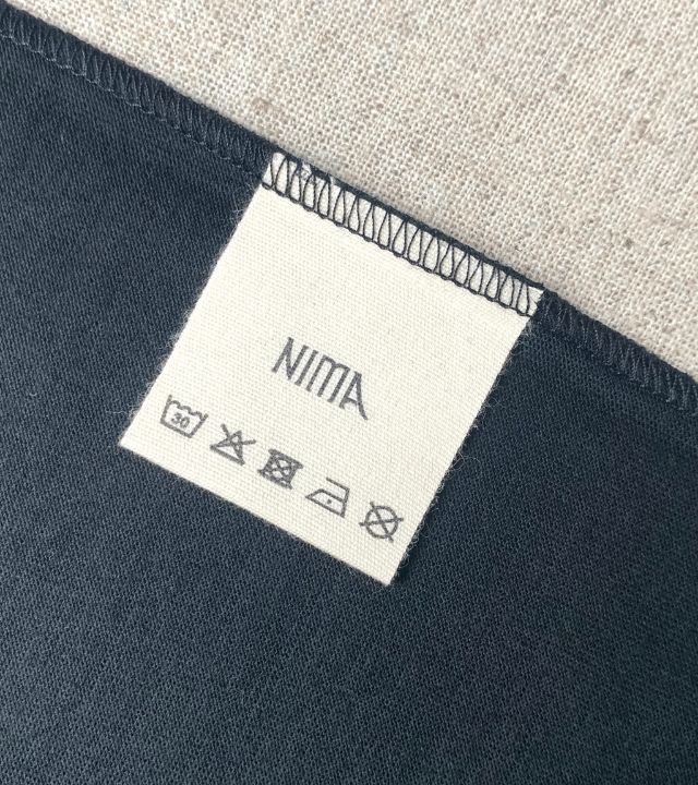 LE T-SHIRT DROIT FEMME - 100% LAINE NOIR