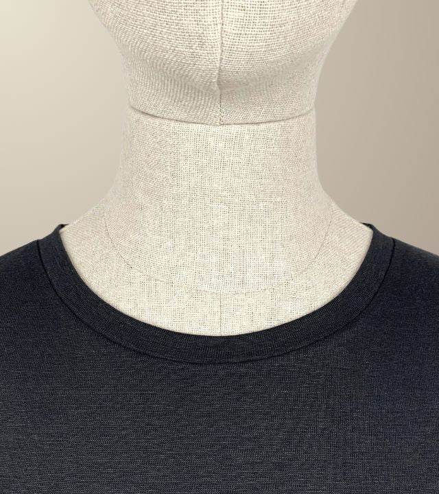 LE T-SHIRT DROIT FEMME - 100% LIN NOIR