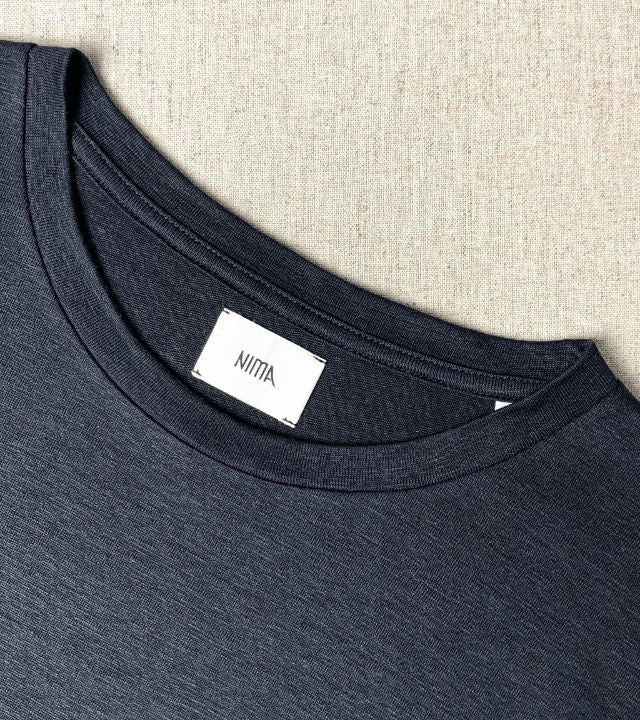 LE T-SHIRT DROIT FEMME - 100% LIN NOIR